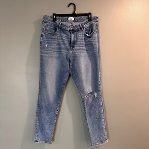 LOFT Light Blue Skinny Distressed Jeans